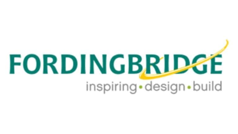 Fordingbridge official logo featuring architectural structure and canopy design elements