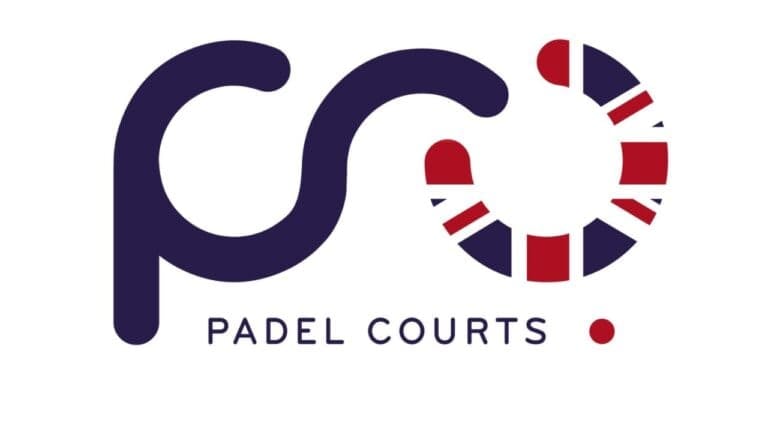 PRO Padel Courts official logo featuring professional padel court design and premium sports branding