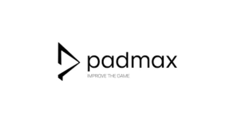 PadMax official logo featuring modern padel branding with dynamic design elements