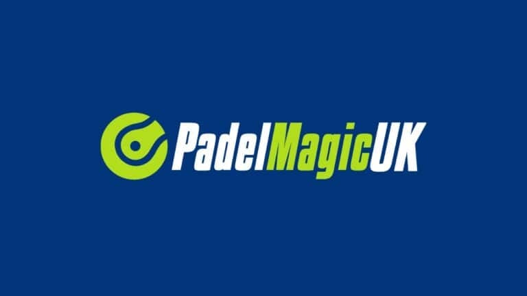 Padel Magic UK official logo featuring padel racket and dynamic design elements