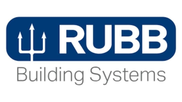 Rubb UK official logo featuring industrial design elements and structural branding