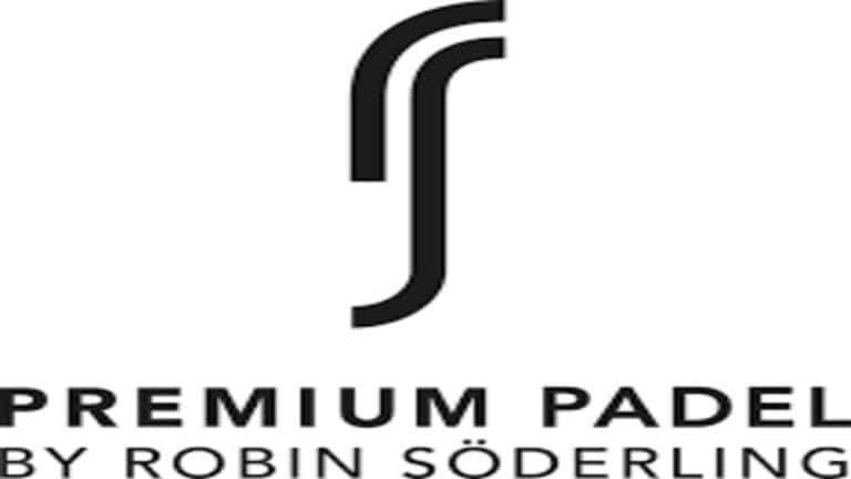 "RS Padel official logo featuring sleek typography, modern racket design elements, and minimalist sports branding
